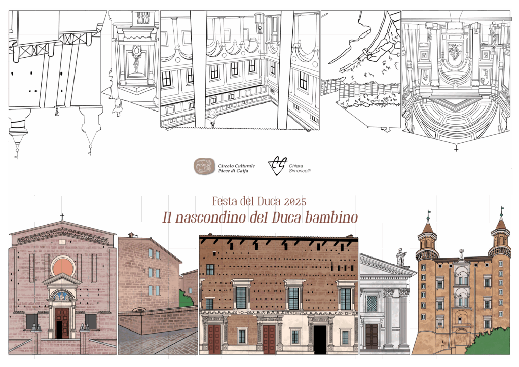immagine illustrazione completa laboratorio Nascondino Duca Bambino 2025