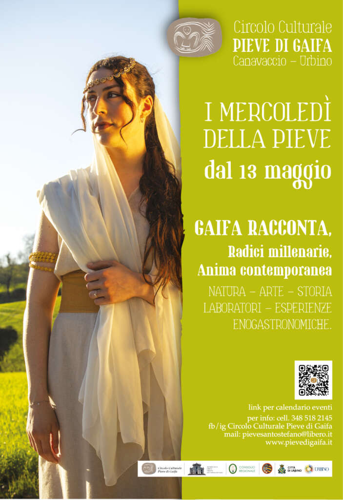 Locandina apertura eventi Mercoledì della Pieve 2026 dal 13 Maggio a Gaifa